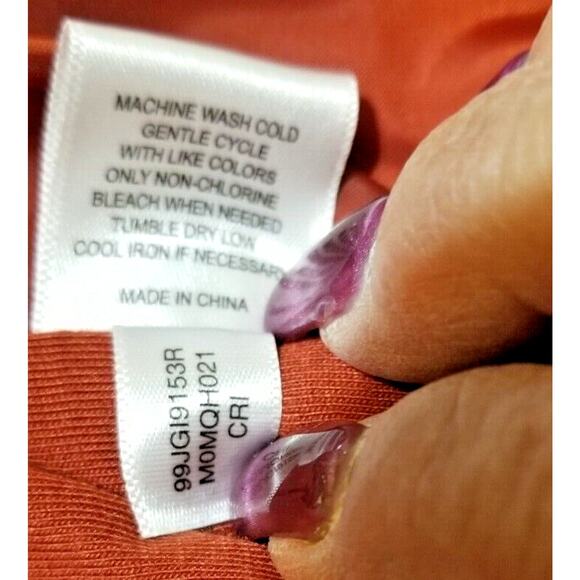 Marc New York Women's Drk Red Quilted Vest Zip Up Pockets Ribbed Inserts Size XS - Picture 8 of 8